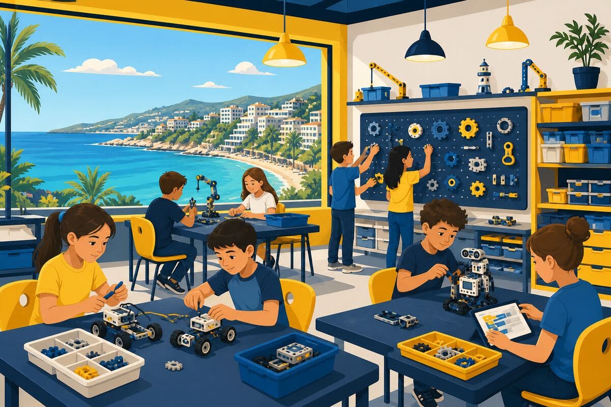 Avsallar Alanya için yapay zeka ve robotik illüstrasyonu