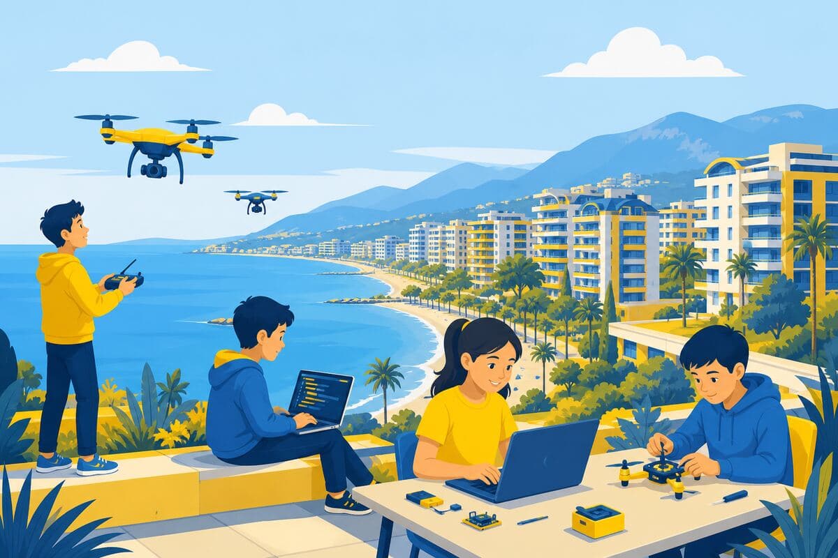 Tosmur Alanya için yapay zeka eğitimi illüstrasyonu